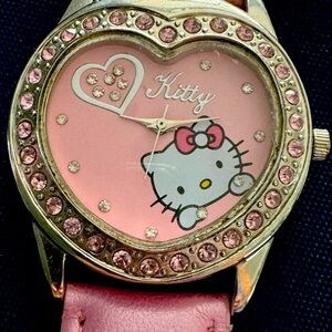 Lovely Hello Kitty Pink Rhinestone Watch